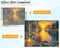Diamond Art Kits for Adults Forest Sunset 20x16 Inches / 50x40 cm Nature Landscape Diamond Painting Kit Quiet Camping Lake Beginners DIY Craft Gem Art Round Full Drill